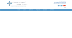 Desktop Screenshot of evidencebasedassociates.com