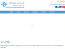 Tablet Screenshot of evidencebasedassociates.com